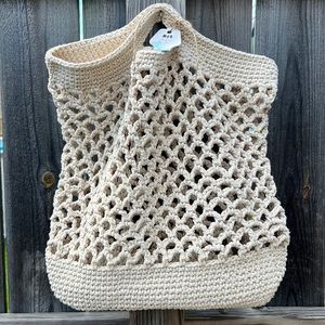 💯 % Organic Crochet 🧶 Macramé Hand Bag